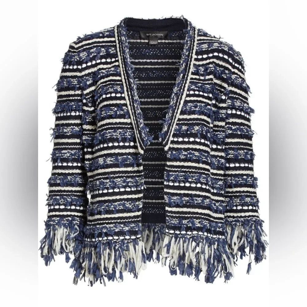 St. John Collection Lofty Floats Knit Jacket - Picture 3 of 8